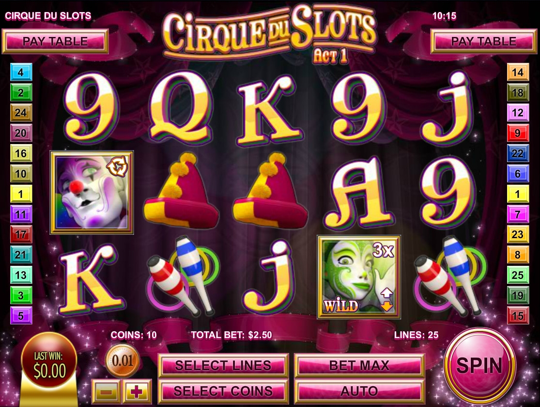 Jogos de video slot Cirque Chinois